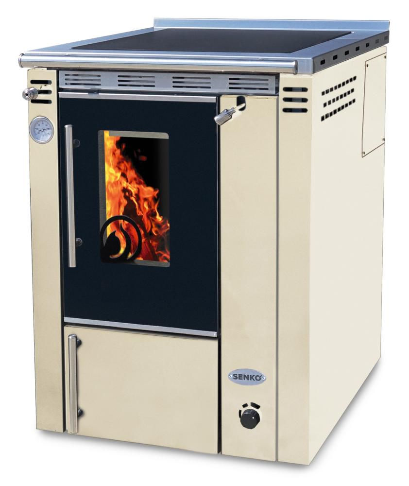 Küchenherd wasserführend SENKO C-20 Premium Rechts/Links Creme 25 kW - Bild 10 von 11
