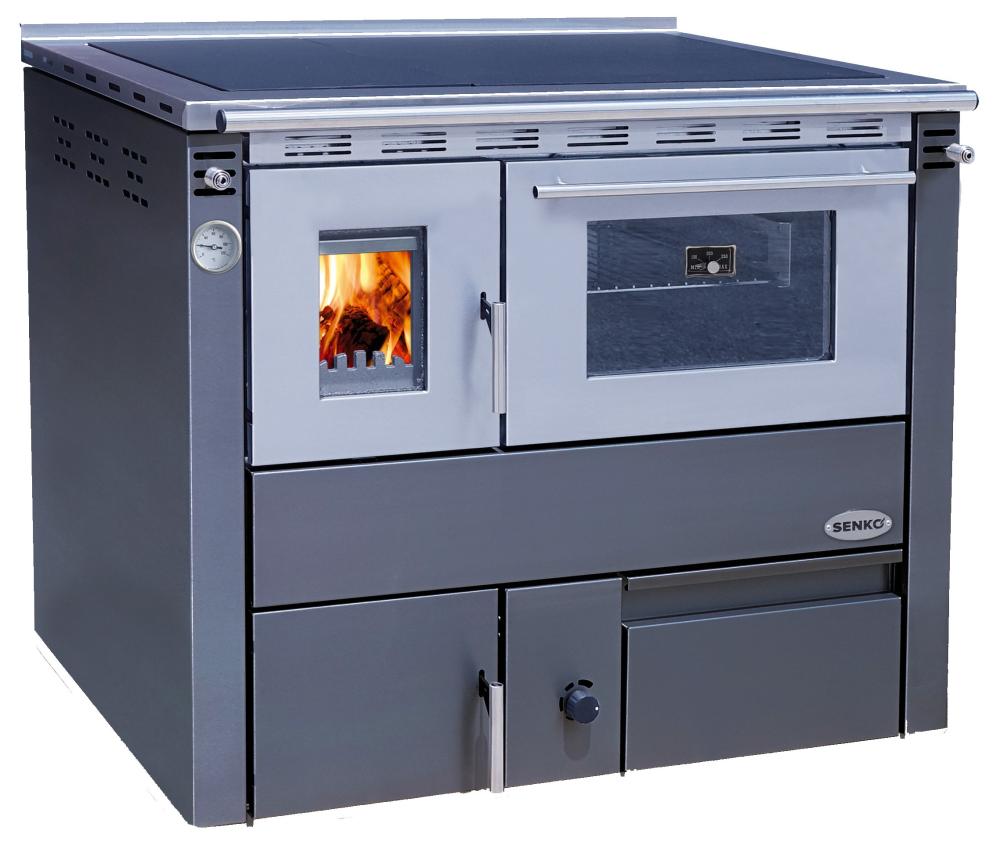 Küchenherd wasserführend SENKO C-25 Links/Rechts Anthrazit 25 kW Zentralheizung  - Bild 14 von 14