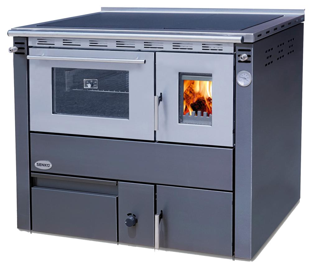 Küchenherd wasserführend SENKO C-25 Links/Rechts Anthrazit 25 kW Zentralheizung  - Bild 13 von 14