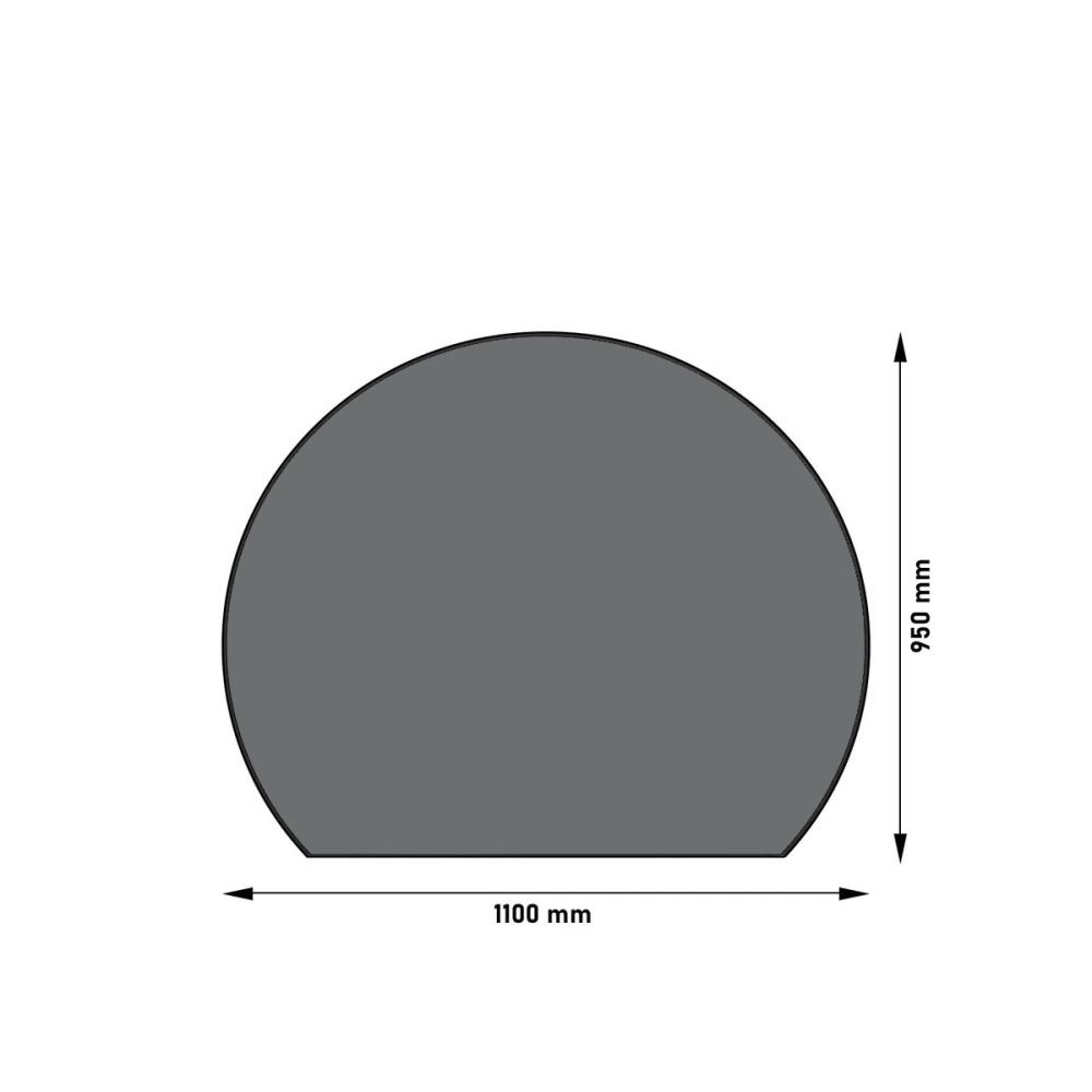 Bodenplatte Kaminbodenplatte Stahl Funkenschutzplatte Stahlplatte Gussgrau Grau  - Bild 19 von 21