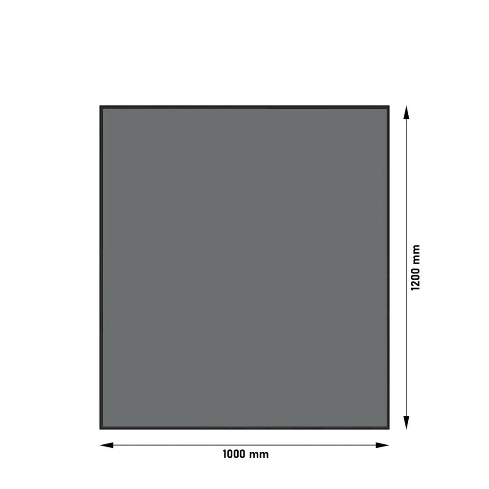 Bodenplatte Kaminbodenplatte Stahl Funkenschutzplatte Stahlplatte Gussgrau Grau  - Bild 13 von 21