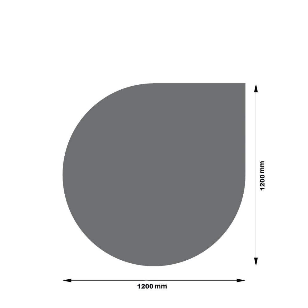 Bodenplatte Kaminbodenplatte Stahl Funkenschutzplatte Stahlplatte Gussgrau Grau  - Bild 21 von 21