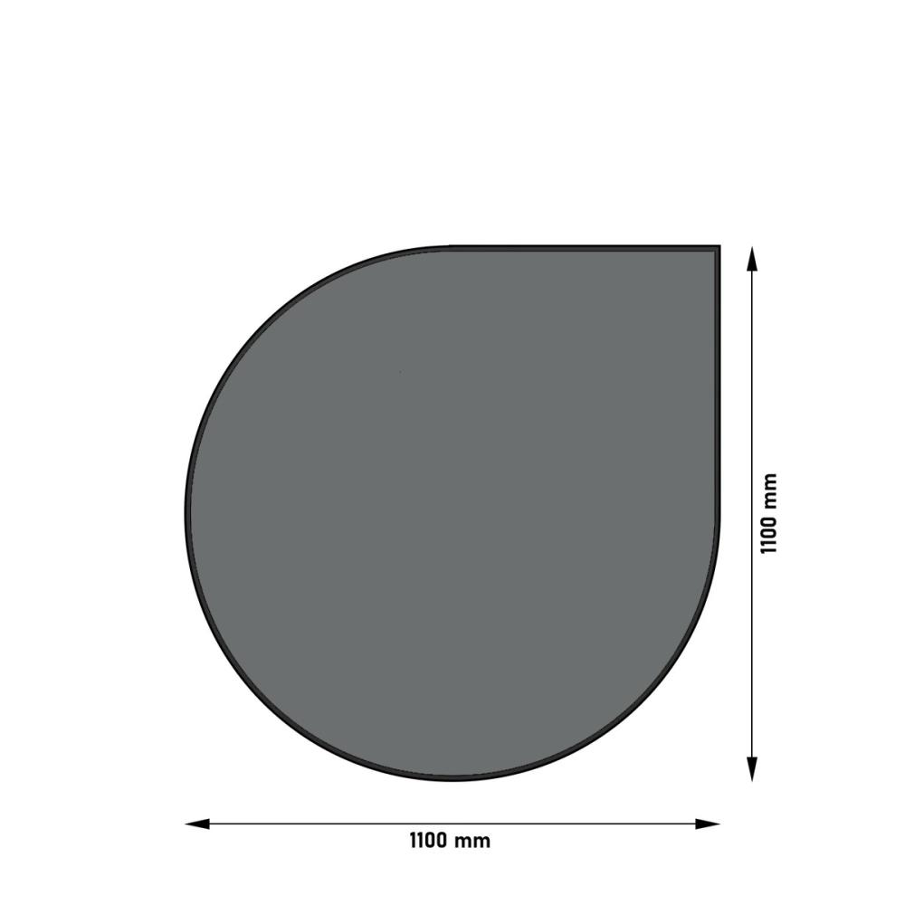 Bodenplatte Kaminbodenplatte Stahl Funkenschutzplatte Stahlplatte Gussgrau Grau  - Bild 20 von 21