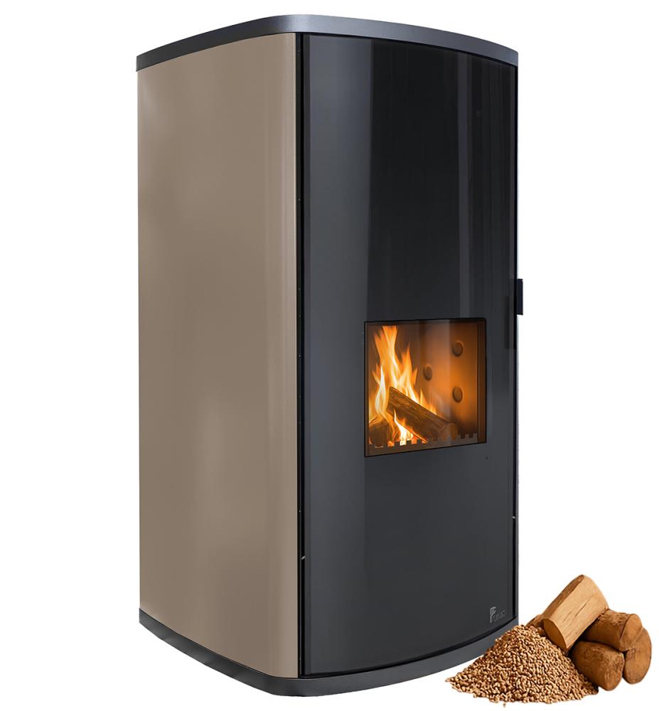FUEGO Kombi Kaminofen Modular Hybrid Holz Pellet wasserführend Havanna 20-34 kW  - Bild 16 von 16