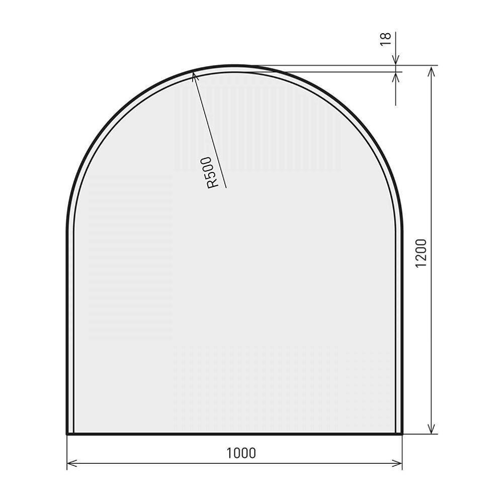 Indexbild 21 - S&amp;H Kaminofen Glasplatte Glasbodenplatte Funkenschutzplatte Bodenplatte Ofen 