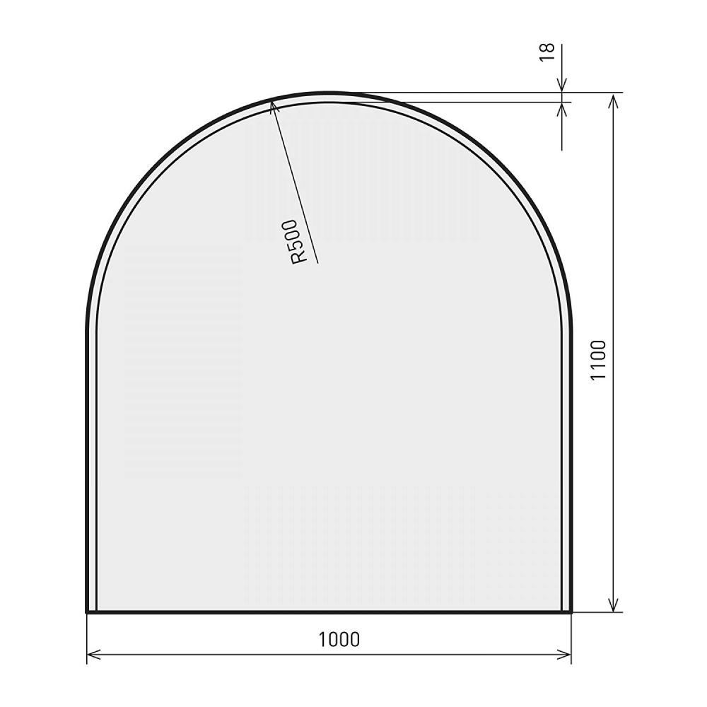 Indexbild 20 - S&amp;H Kaminofen Glasplatte Glasbodenplatte Funkenschutzplatte Bodenplatte Ofen 