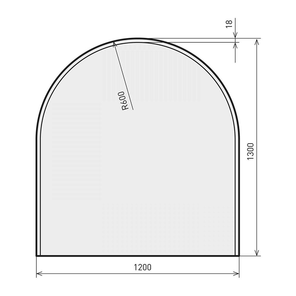 Indexbild 22 - S&amp;H Kaminofen Glasplatte Glasbodenplatte Funkenschutzplatte Bodenplatte Ofen 
