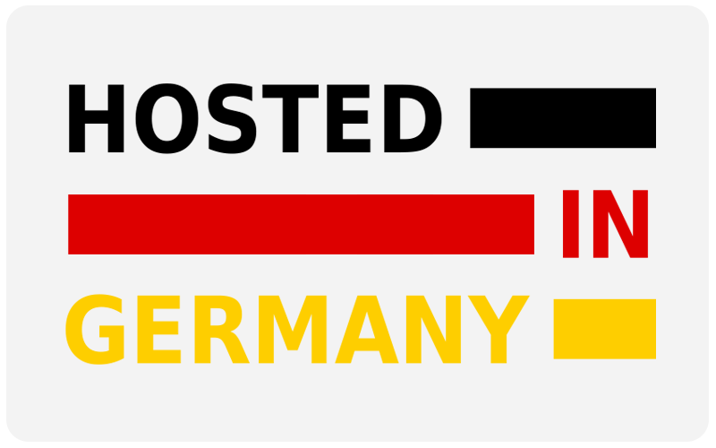 Hosted in Germany