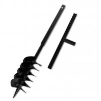 vXL Bohrer mit Griff 150 mm Doppelspirale Schwarz
