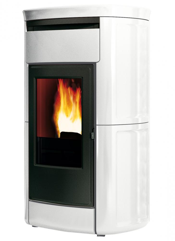 Edilkamin Pelletofen Kira Evo Keramik Weiss 14,8 kW Edilkamin Pelletofen Kira Evo Keramik Weiss 14,8 kW