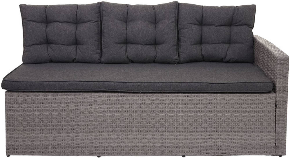 HW Gartenmöbel HWC-A29 Stahlgestell Poly-Rattan Bank Grau/Grau Tisch 145x80cm HW Gartenmöbel HWC-A29 Stahlgestell Poly-Rattan Bank Grau/Grau Tisch 145x80cm