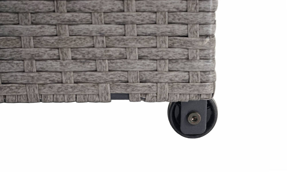 HW Auflagenbox HWC-D88 Kissenbox Gartentruhe Poly-Rattan Basic Grau 250l HW Auflagenbox HWC-D88 Kissenbox Gartentruhe Poly-Rattan Basic Grau 250l