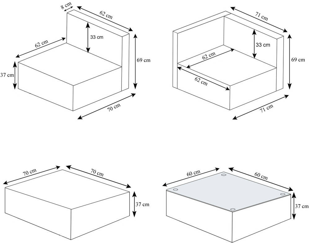 HW Gartenmöbel HWC-D24 Multi Loungegruppe Poly-Rattan Anthrazit/Dunkelgrau Tisch 60x60cm HW Gartenmöbel HWC-D24 Multi Loungegruppe Poly-Rattan Anthrazit/Dunkelgrau Tisch 60x60cm