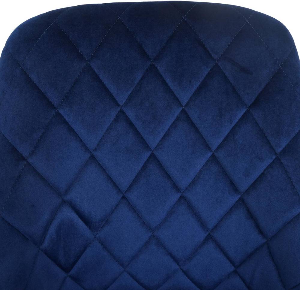 HW 6er-Set Esszimmerstuhl HWC-K25 Metall Samt blau HW 6er-Set Esszimmerstuhl HWC-K25 Metall Samt blau