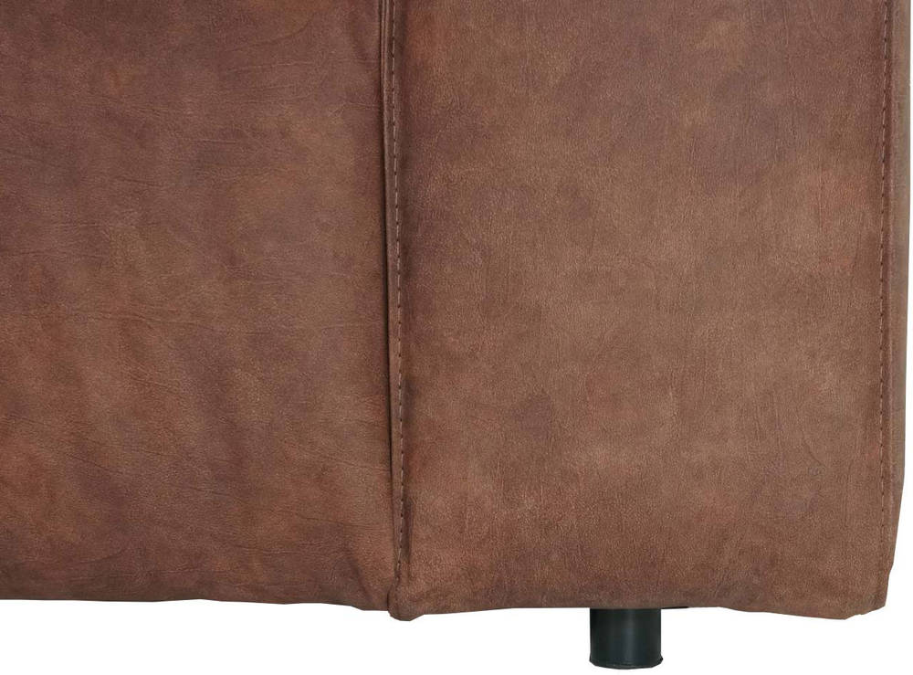 HW Eck-Sofa HWC-J59 Ottomane links Kunstleder braun HW Eck-Sofa HWC-J59 Ottomane links Kunstleder braun
