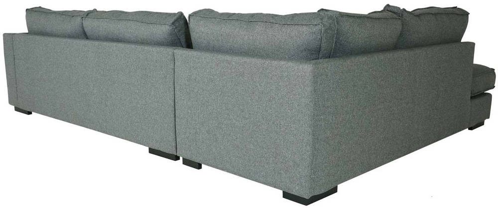 HW Eck-Sofa HWC-J58 Ottomane links Stoff/Textil grau HW Eck-Sofa HWC-J58 Ottomane links Stoff/Textil grau
