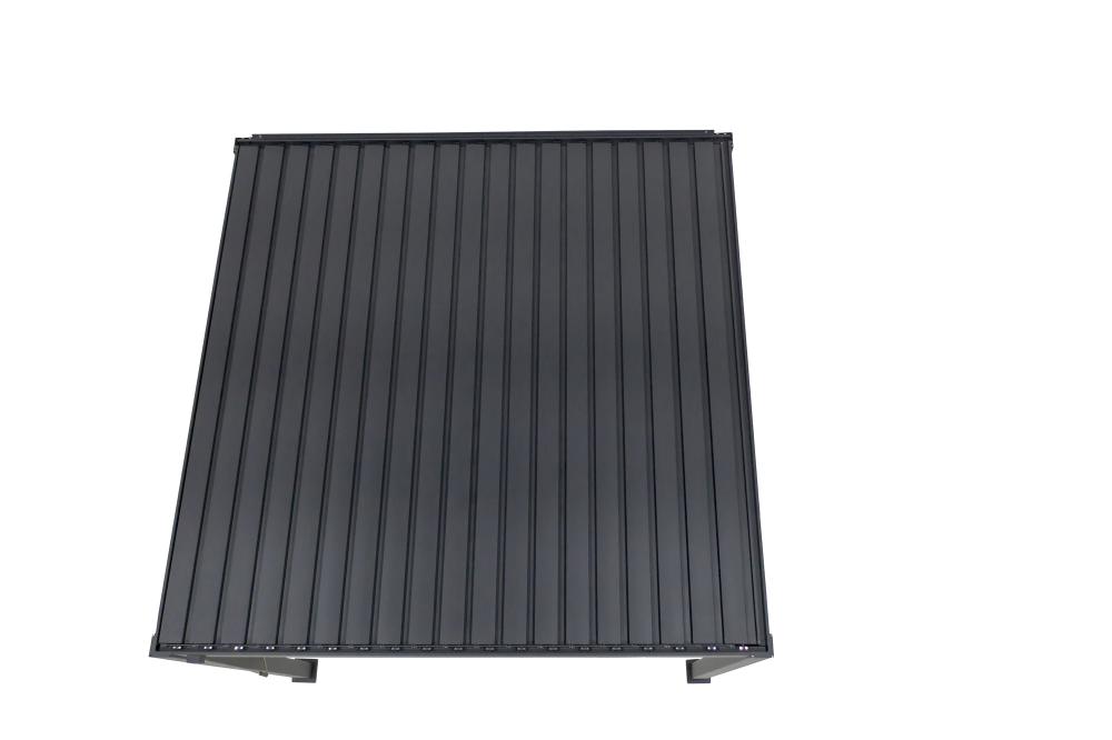 MI Pergola 111 DELUXE Lamellen-Dach 11 cm Alu-Gestell Anthrazit 3,6x3,6m MI Pergola 111 DELUXE Lamellen-Dach 11 cm Alu-Gestell Anthrazit 3,6x3,6m