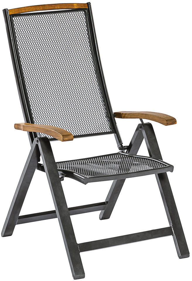 MX Gartenmöbel Tilos Set 7tlg. Klappessel graphit/natur Tisch 150/200x90cm MX Gartenmöbel Tilos Set 7tlg. Klappessel graphit/natur Tisch 150/200x90cm