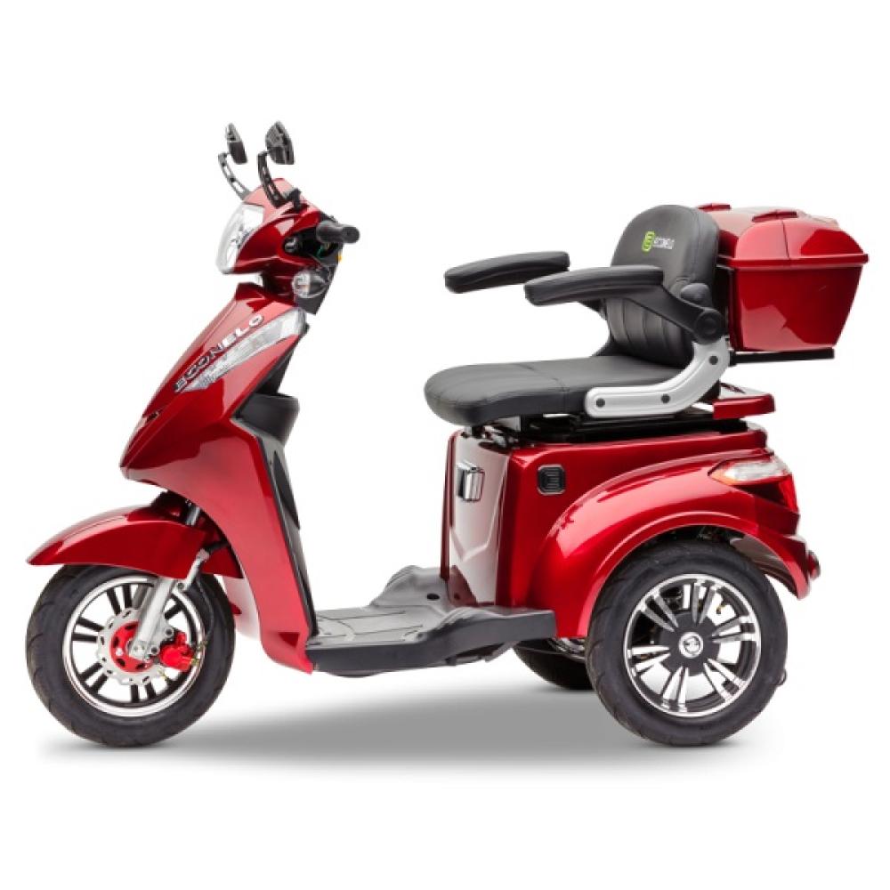 Senioren-Mobil Elektro-Dreiradroller S1000 Rot, Braun,Schwaz <br>(Variante: S1000 Rot Blei Akku) Senioren-Mobil Elektro-Dreiradroller S1000 Rot, Braun,Schwaz <br>(Variante: S1000 Rot Blei Akku)