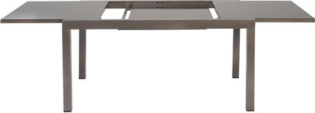 MX Gartentisch Semi Alu/Glas Ausziehtisch Braun/Braun 150/220x90 cm