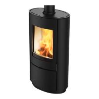 Edilkamin Kaminofen KRIO Schwarz Stahl 10 kW