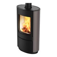 Edilkamin Kaminofen KRIO Grau Stahl 10 kW