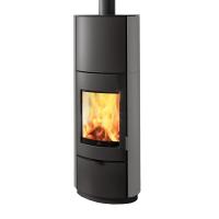 Edilkamin Kaminofen KRIO S Grau Stahl 10 kW
