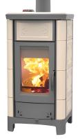 Thermorossi Kaminofen wasserführend Ardhea Evo 5 Maiolica Beige 15,1 kW