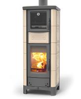 Thermorossi Kaminofen Ardhea-F Evo 5 Easy wasserführend Keramik 15,1 kW Beige