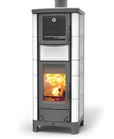 Thermorossi Kaminofen Ardhea-F Evo 5 Easy wasserführend Keramik 15,1 kW Weiß