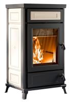 Thermorossi Kaminofen Dora Keramik wasserführend Beige 15,1 kW