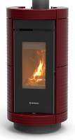 Thermorossi Kaminofen DORICA EVO Wood 8,5 kW Keramik Bordeaux