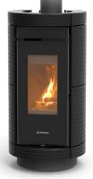 Thermorossi Kaminofen DORICA EVO Wood 8,5 kW Keramik Schwarz