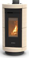 Thermorossi Kaminofen DORICA EVO Wood 10 kW Keramik Beige