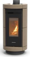 Thermorossi Kaminofen DORICA EVO Wood 10 kW Keramik Tortora