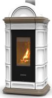 Thermorossi Kaminofen LIENZ EVO Wood 8,5 kW Keramik Weiß-Tortora