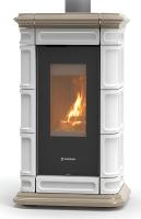 Thermorossi Kaminofen SAINT MORITZ EVO Wood 8,5 kW Weiß-Tortora