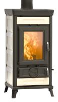 Thermorossi Kaminofen SOFIA EVO 5 Keramik Wood 7 kW Beige