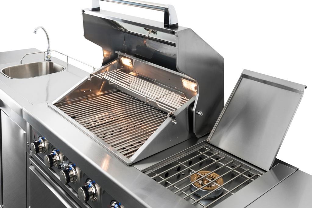 Activa 2x Edelstahl-Gasgrillküche 4B + SB + RB 14 + 4 + 3,5 kW Activa 2x Edelstahl-Gasgrillküche 4B + SB + RB 14 + 4 + 3,5 kW