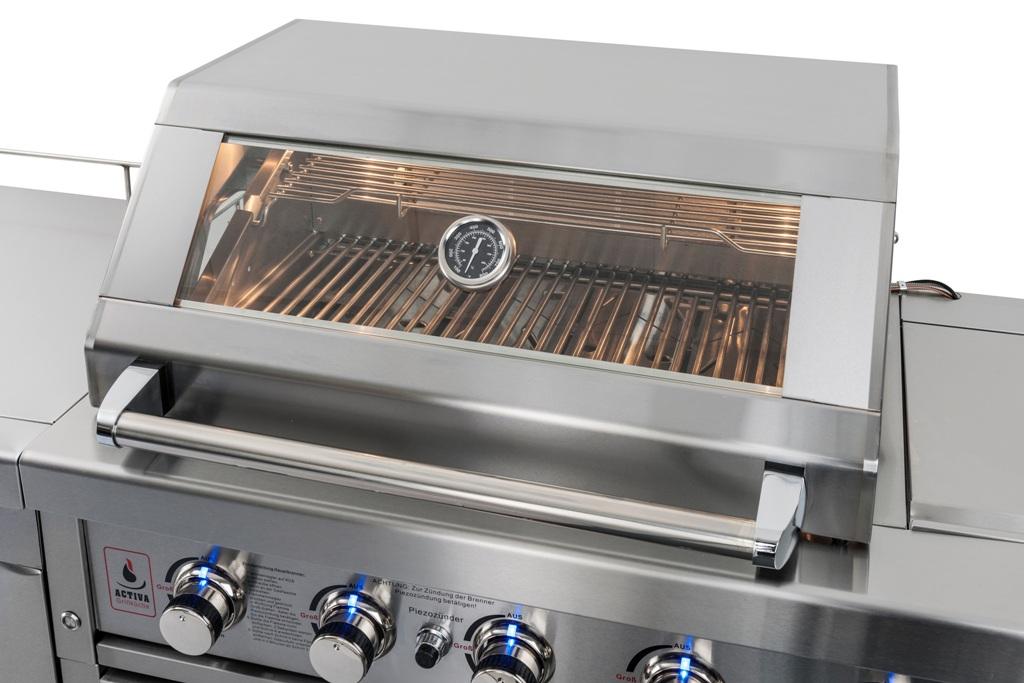 Activa 2x Edelstahl-Gasgrillküche 4B + SB + RB 14 + 4 + 3,5 kW Activa 2x Edelstahl-Gasgrillküche 4B + SB + RB 14 + 4 + 3,5 kW