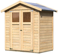 Karibu Gartenhaus Durin 1 naturbelassen 1,80x1,23x2,19m