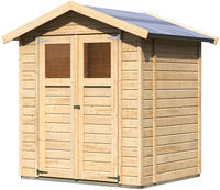 Karibu Gartenhaus Durin 2 naturbelassen 1,80x1,52x2,19m