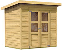 Karibu Gartenhaus Merseburg 3 naturbelassen 2,12x1,54x2,20m