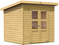 Karibu Gartenhaus Merseburg 4 naturbelassen 2,12x2,14x2,20m