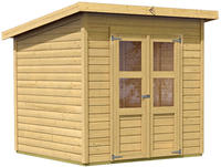 Karibu Gartenhaus Merseburg 4 naturbelassen 2,12x2,14x2,20m
