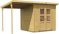 Karibu Gartenhaus Merseburg 4 im Set naturbelassen 2,12x2,14x2,20m