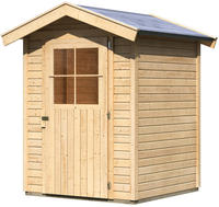 Karibu Gartenhaus Harburg 1 naturbelassen 1,52x1,55x2,30m