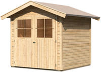 Karibu Gartenhaus Harburg 3 naturbelassen 2,13x2,17x2,30m