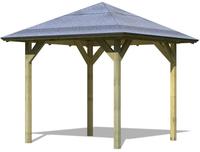 Karibu Pavillon Lillehammer 1 - kesseldruckimprägniert 2,18x2,18x2,79m