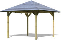 Karibu Pavillon Sevilla kesseldruckimprägniert 2,65x2,65x2,90m